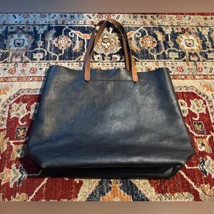 Madewell Leather Tote Black & Brown